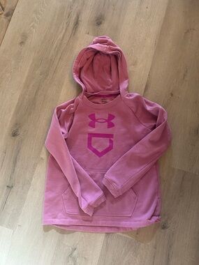 Under Armour Pink Pullover Hoodie for Girls